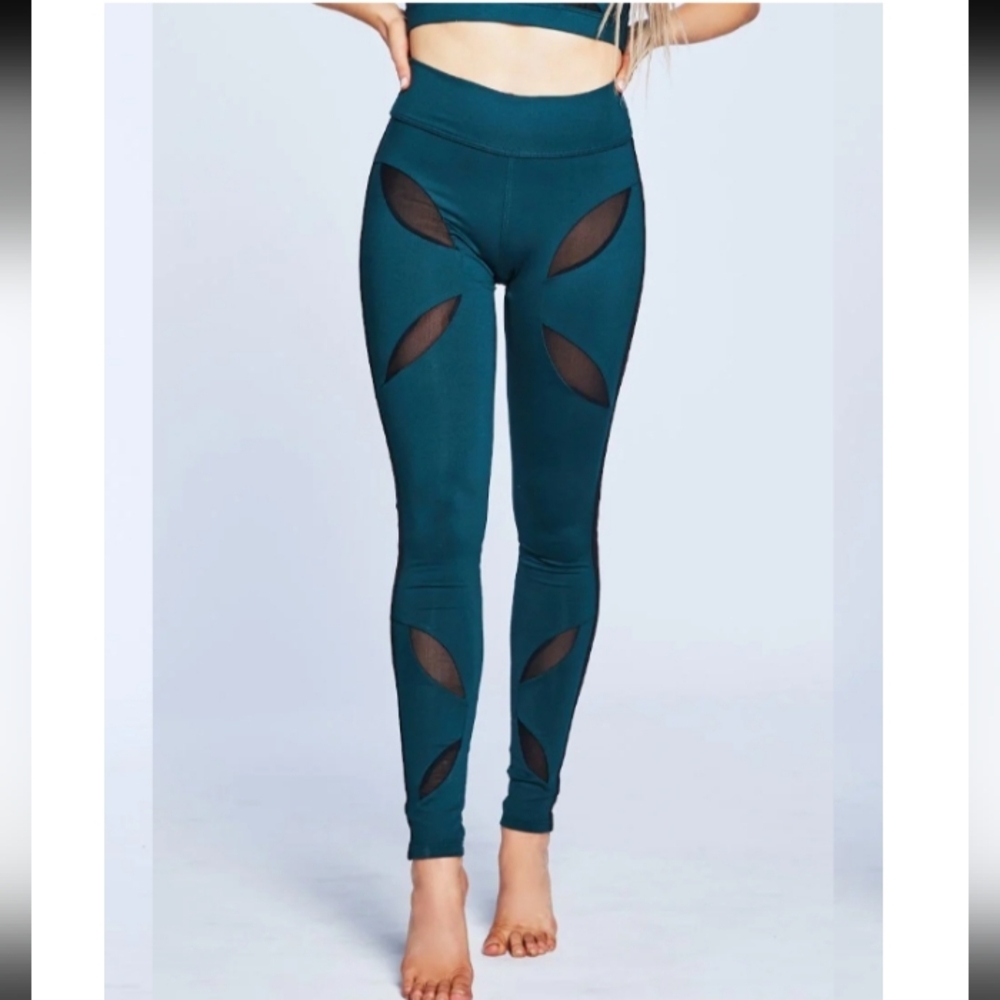 Jo+Jax Green Leggings Dancewear Activewear XS